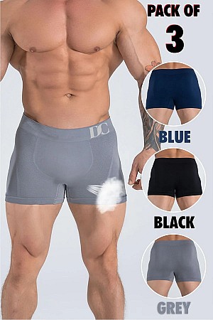 Nefes Alan Esnek Dikişsiz Erkek Boxer - 3 Renk